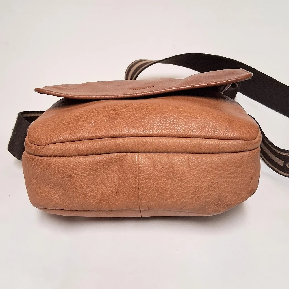 Picard Men's Tan Leather Crossbody Bag